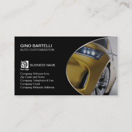 Auto Anpassung Gelbwagen Visitenkarte