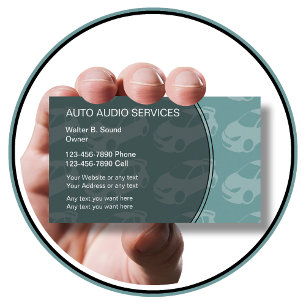 Auto-Audio-Geschäftskarten Visitenkarte