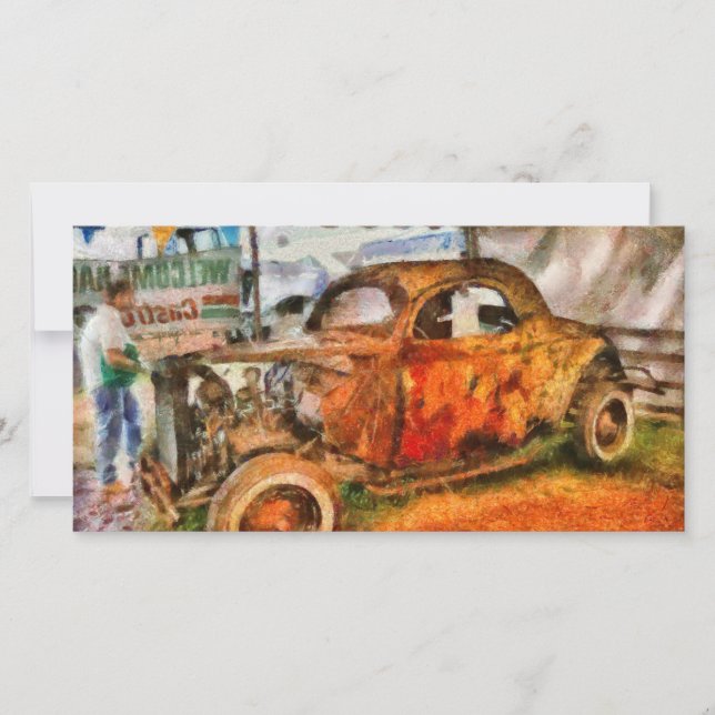 Auto - Auf der Automesse (Vorderseite)
