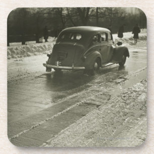 Auto auf der Straße Getränkeuntersetzer