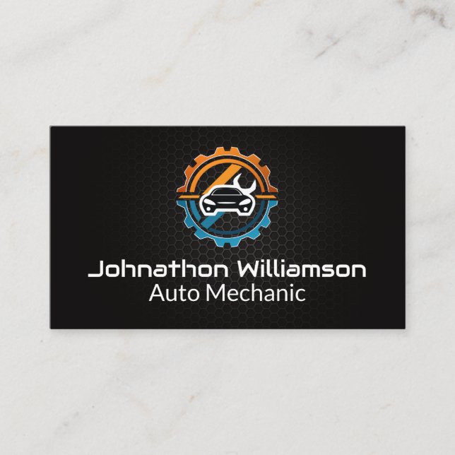 Auto | Auto-Reparaturlogo Visitenkarte (Vorderseite)