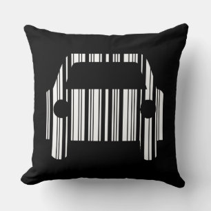 AUTO BAR CODE Automobil Barcode Muster Design Kissen