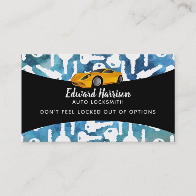 Auto-Bauschlosser-Geschäfts-Karten Visitenkarte (Vorderseite)