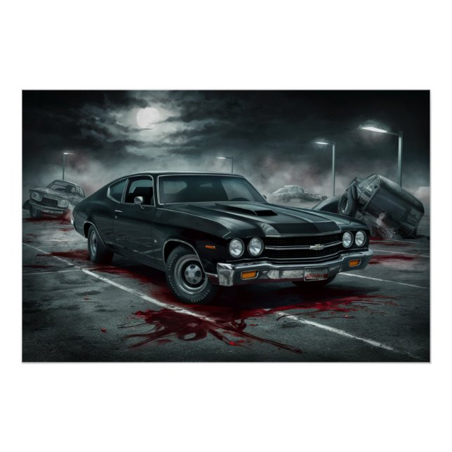 Auto-Black-Poster 09 Poster (Vorderseite)