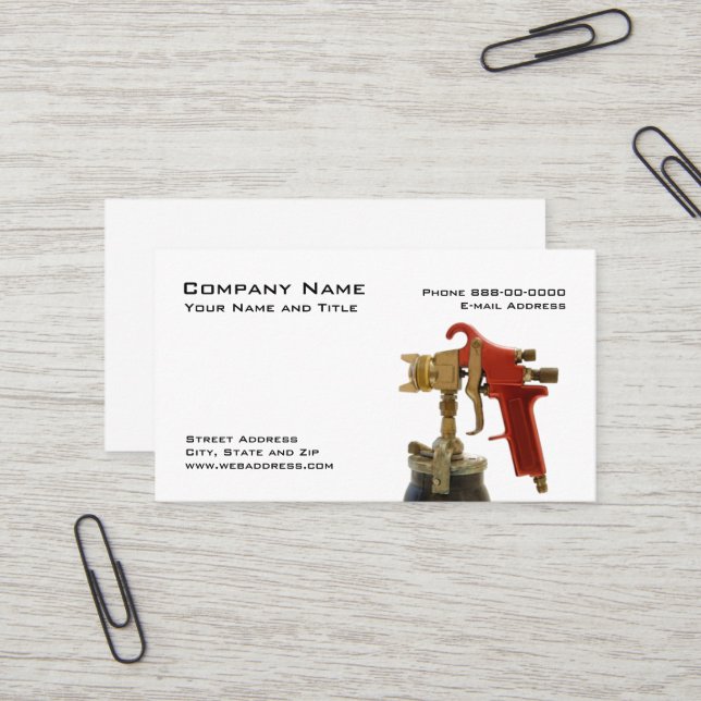Auto Body Business Card Visitenkarte (Vorderseite/Rückseite Beispiel)