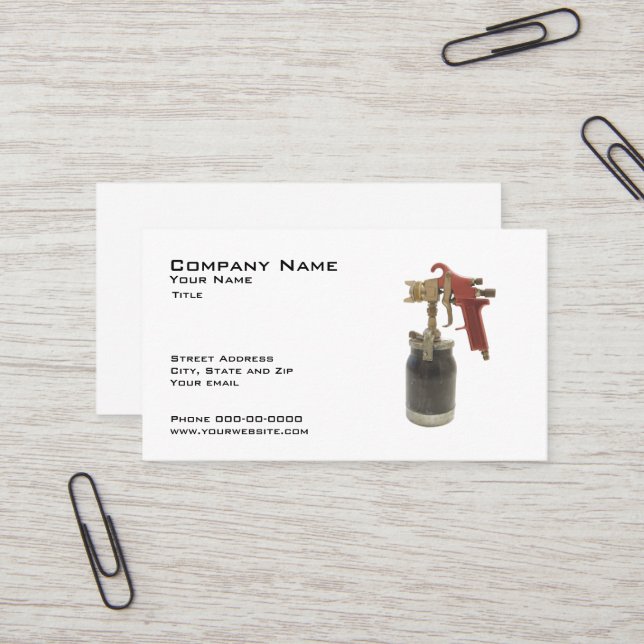 Auto Body Business Card Visitenkarte (Vorderseite/Rückseite Beispiel)