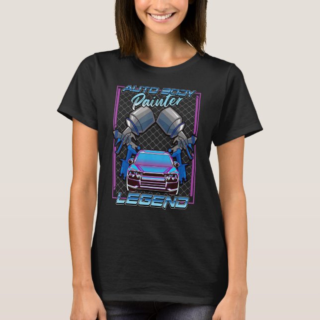 Auto Body Painter Legend Auto Techniker 1 T-Shirt (Vorderseite)
