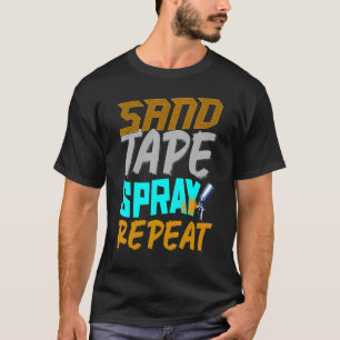 Auto Body Painter Sand Tape Spray Auto Body Techni T-Shirt
