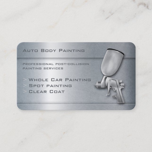 Auto Body Painting | BERUFLICH Visitenkarte (Vorderseite)