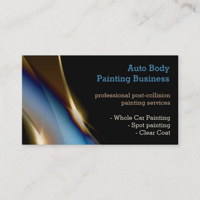 Auto Body Painting | BERUFLICH Visitenkarte (Vorderseite)