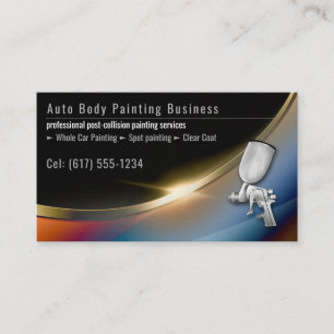 Auto Body Painting Beruflich Visitenkarte