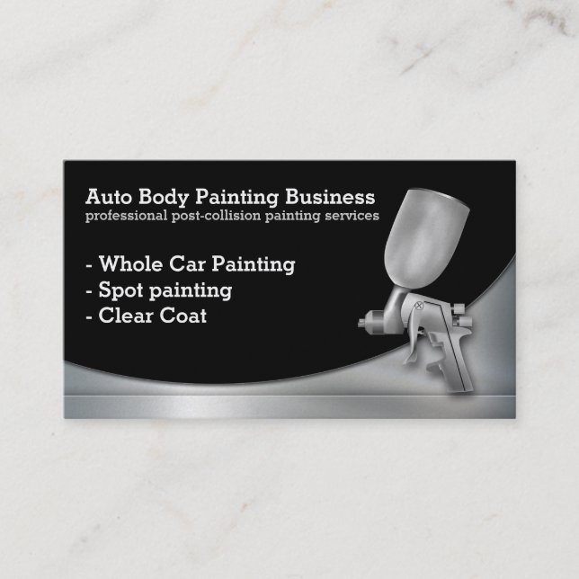 Auto Body Painting | Berufliche Visitenkarte (Vorderseite)