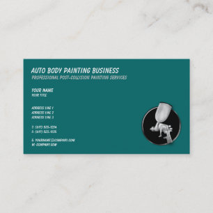 Auto Body Painting Coole Aquarellfarbe Visitenkarte