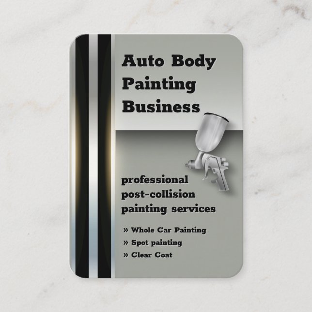 Auto Body Painting Metallic | BERUFLICH Visitenkarte (Vorderseite)
