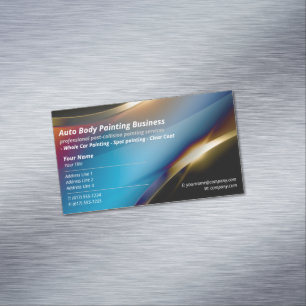 Auto Body Painting Modernes Beruflich Magnetische Visitenkarte