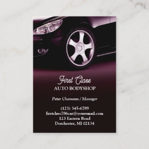Auto Body Shop Chubby Carte de visite