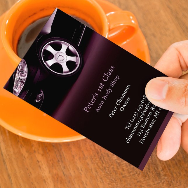 Auto Body Shop Visitenkarte (Von Creator hochgeladen)