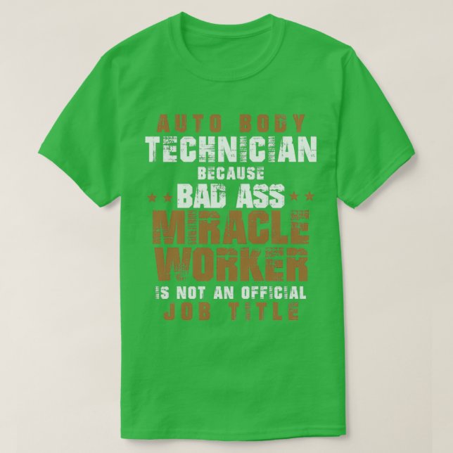 Auto Body Techniker Stellenbezeichnung  T-Shirt (Design vorne)