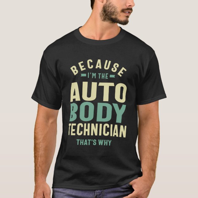 Auto Body Techniker T-Shirt (Vorderseite)
