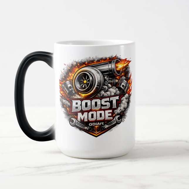 Auto - BOOST MODUS - GDIArt Design Verwandlungstasse (Links)