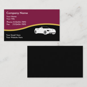 Auto Business Cards Visitenkarte