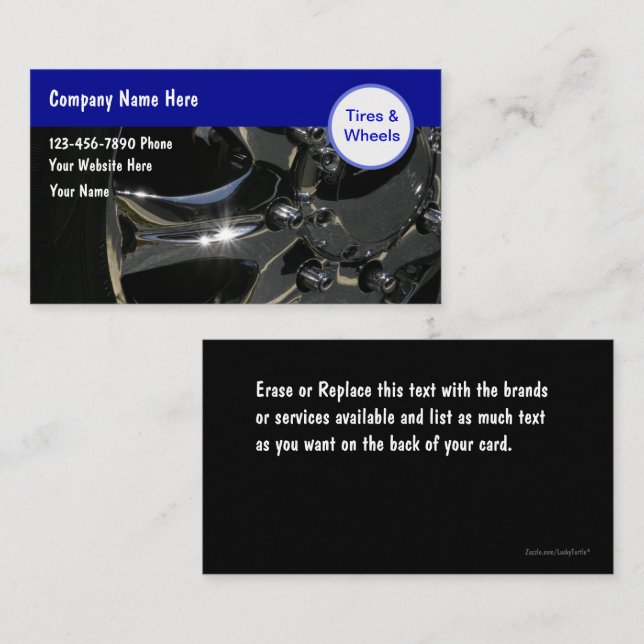 Auto Business Cards Visitenkarte (Vorne/Hinten)