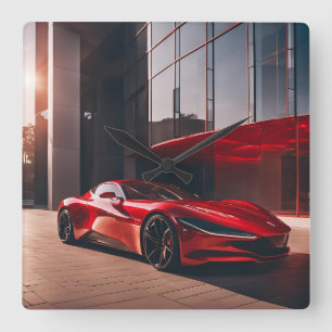 AUTO CAR QUADRATISCHE WANDUHR