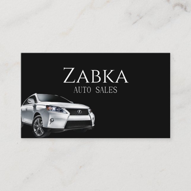 Auto Car Sales Deal Visitenkarte (Vorderseite)