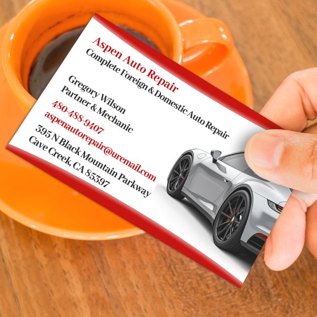 Auto Cars Business Card Visitenkarte (Von Creator hochgeladen)