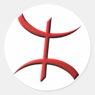 auto-collant aza rouge relief