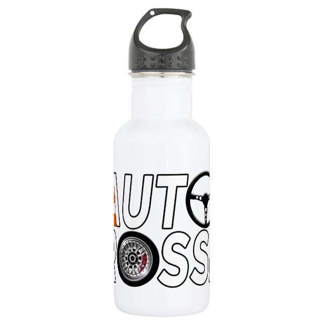 Auto Crosser Trinkflasche (Vorderseite)