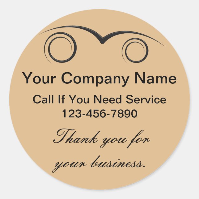 Auto Dankeschön an Stickers (Vorderseite)