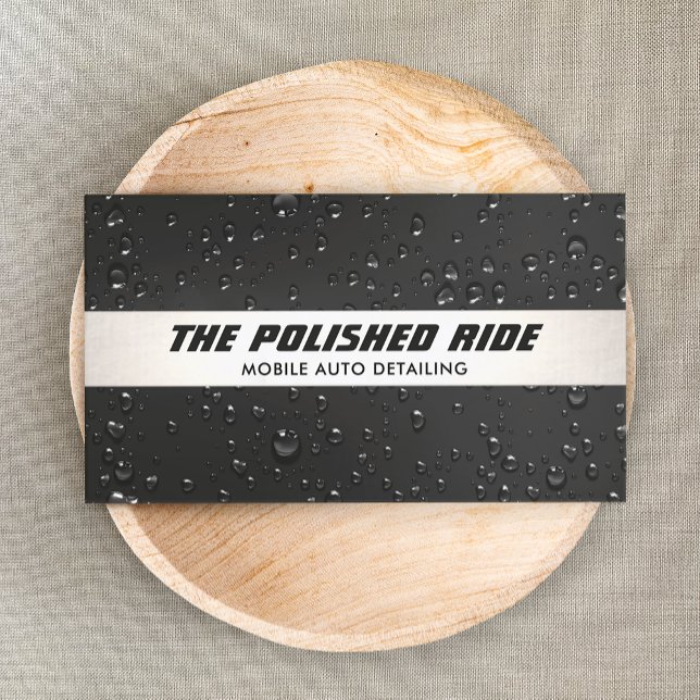 Auto, das Berufliche Abwassertropfen von Autos fes Visitenkarte (Von Creator hochgeladen)