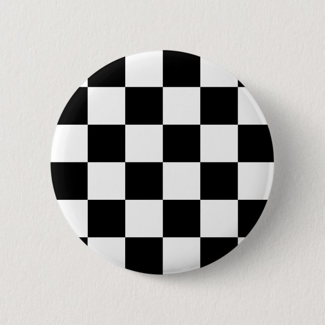 Auto, das karierte Checkered Flagge läuft Button (Vorderseite)