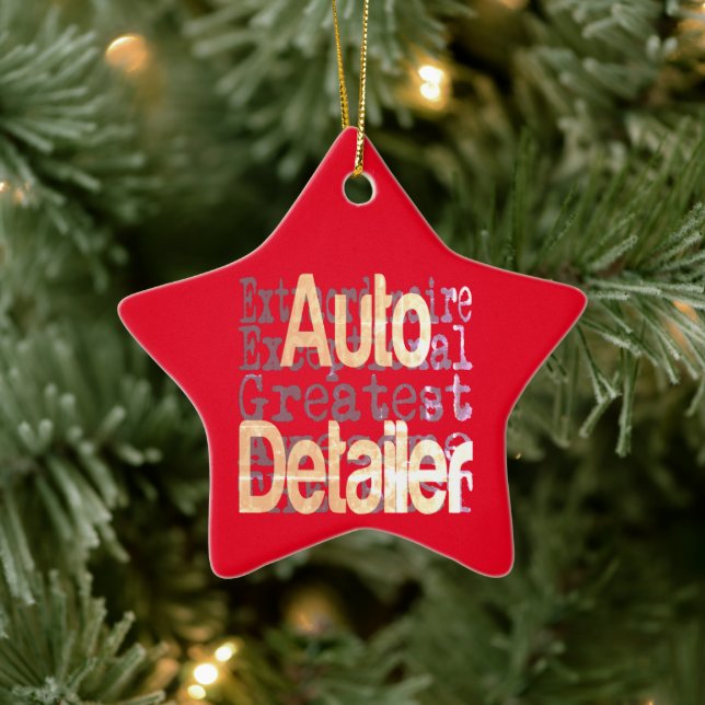 Auto Detailer Extraordinaire Keramik Ornament (Baum)