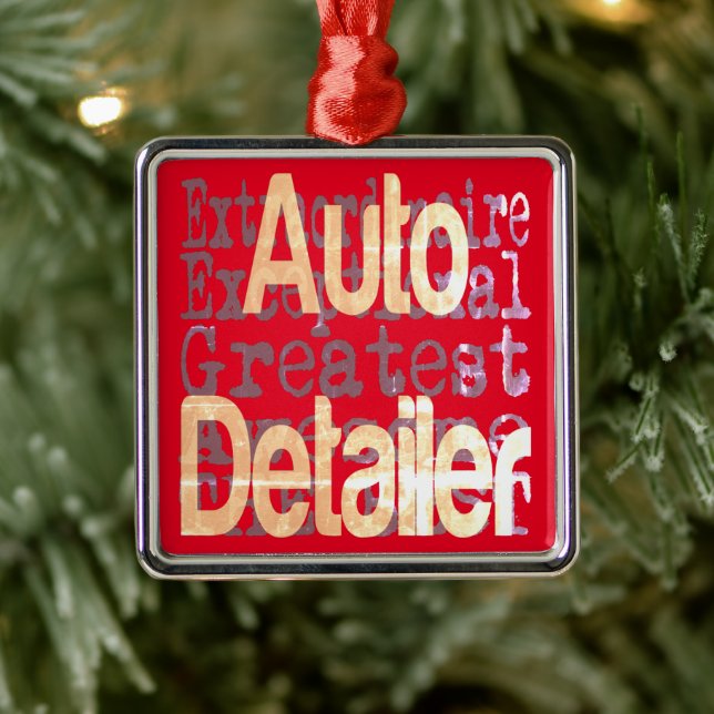 Auto Detailer Extraordinaire Ornament Aus Metall (Baum)