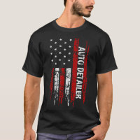 Auto Detailer USA Flag Vehicle Car Detailing
