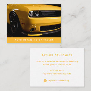 Auto Detailinformation Auto Wash Paint Shop Repara Visitenkarte