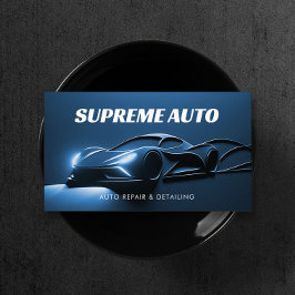 Auto Detailinformation, Reparatur, Autovermietung  Visitenkarte