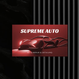 Auto Detailinformation, Reparatur, Autovermietung  Visitenkarte