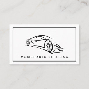 Auto-Detailinformationen, Auto-Reparatur-Logo-Visi Visitenkarte