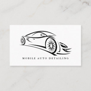 Auto-Detailinformationen, Auto-Reparatur-Logo-Visi Visitenkarte