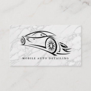 Auto-Detailinformationen, Auto-Reparatur-Logo-Visi Visitenkarte