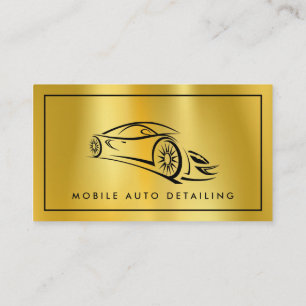 Auto-Detailinformationen, Auto-Reparatur-Logo-Visi Visitenkarte
