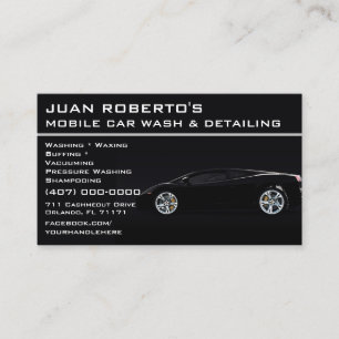 Auto Detailinformationen Reparatur des Auto Visitenkarte