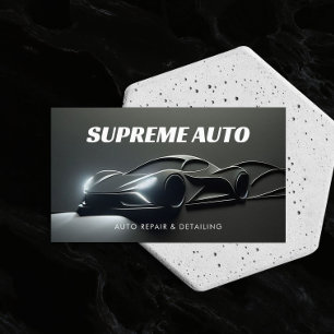 Auto Detailinformationen, Reparaturen, Autoverkauf Visitenkarte