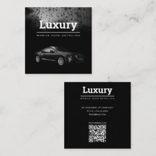 Auto Detailing Car Reinigung Reparatur Wash Automo Quadratische Visitenkarte