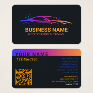 Auto-Detailing & CarWash Individuelle Visitenkarte
