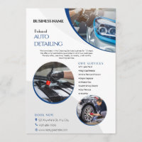 Auto Detailing Clearing Service Business Flyer