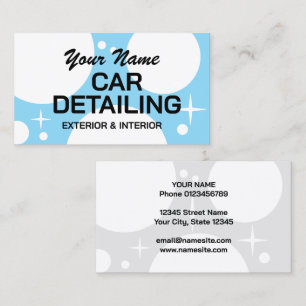 Auto-Detailing-Geschäftskarten-Vorlage Visitenkarte